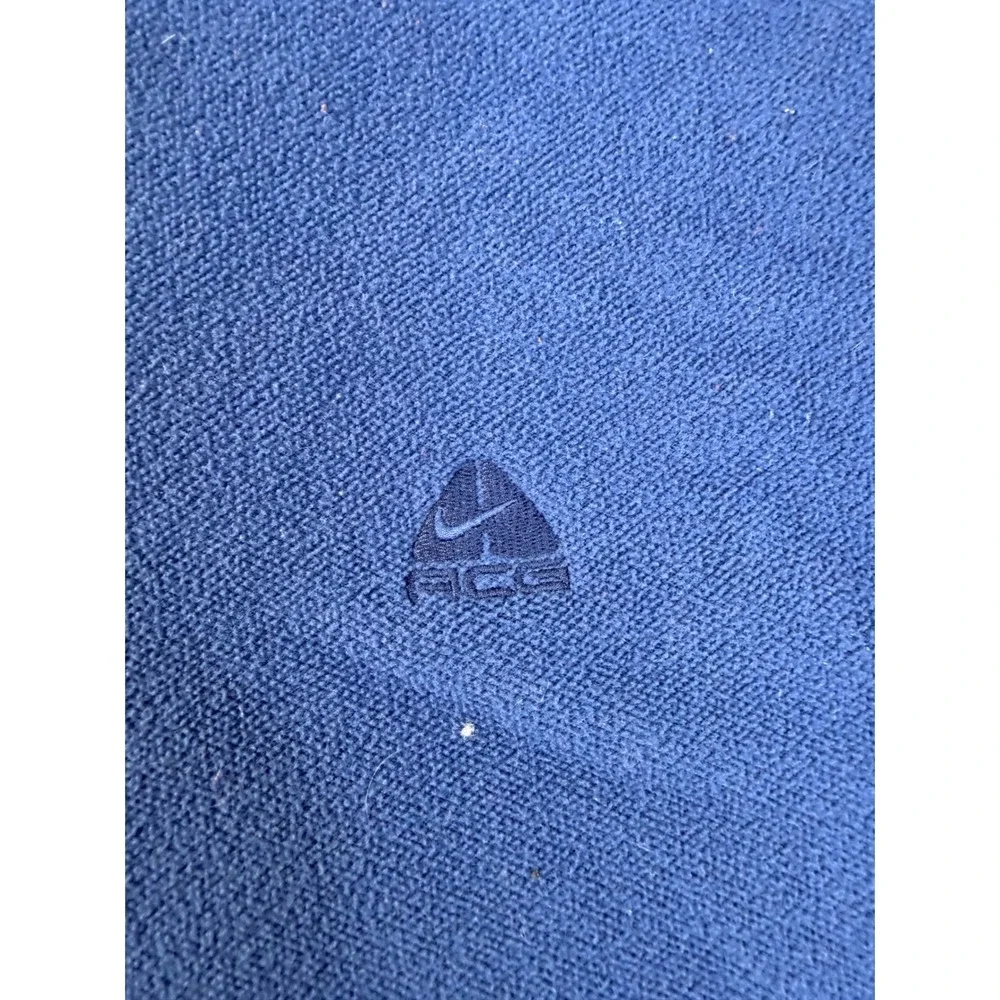 Nike ACG Fleece Sweatshirt Men XL Blue Crewneck Pullover Heavyweight Outdoor Y2K